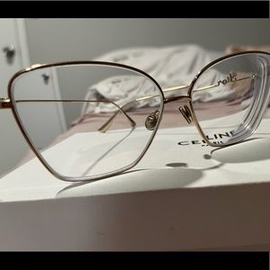 DIOR GOLD METAL FRAME EYEGLASSES